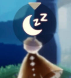 Icon will show up above a player's head instead of the candle icon if you're already in the same server.